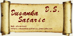 Dušanka Satarić vizit kartica